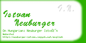 istvan neuburger business card